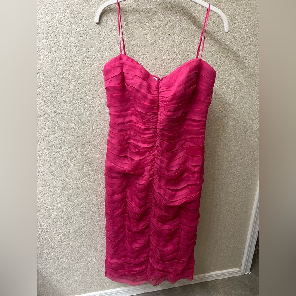 Tadashi Shoji Strapless Pink Dress